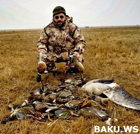 Охотничьи приключения арабских шейхов в Азербайджане продолжаются (видео)