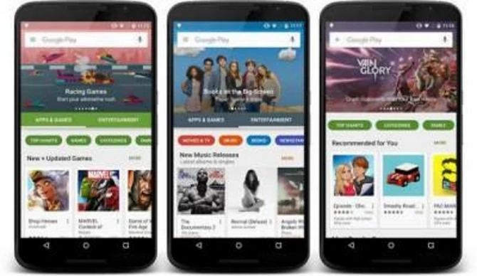 Google Play получит новый модный дизайн