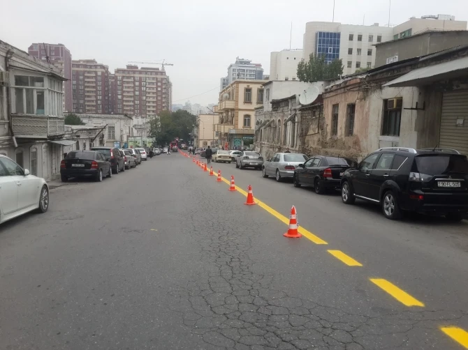 Специальные полосы для общественного и спецтранспорта уже в Баку (видео)