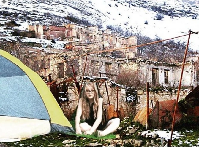 Erməni gözəlçələrin Qarabağ kefi (FOTO)