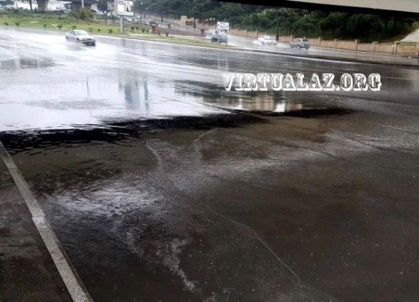Столица Азербайджана снова в воде (видео)
