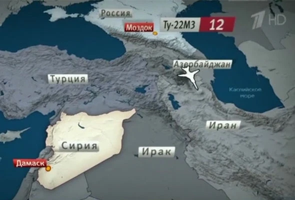 Российские бомбардировщики летают через Азербайджан (видео)