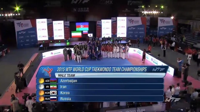 Сборная Азербайджана по тхэквондо стала победителем чемпионата мира