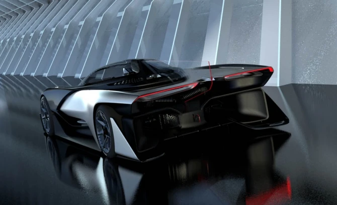 Электрический суперкар от Faraday Future с тысячью лошадиными силами (видео)