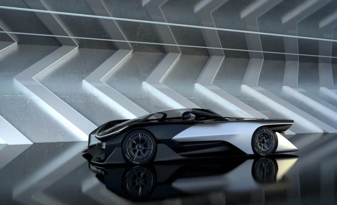 Электрический суперкар от Faraday Future с тысячью лошадиными силами (видео)