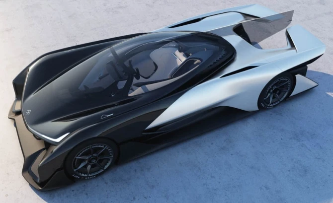 Электрический суперкар от Faraday Future с тысячью лошадиными силами (видео)