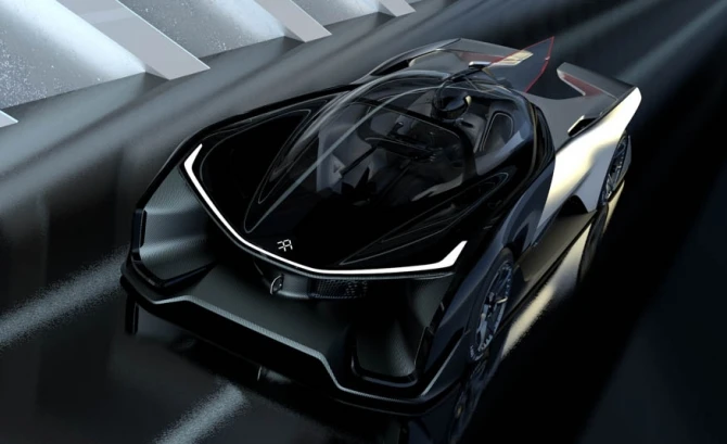 Электрический суперкар от Faraday Future с тысячью лошадиными силами (видео)