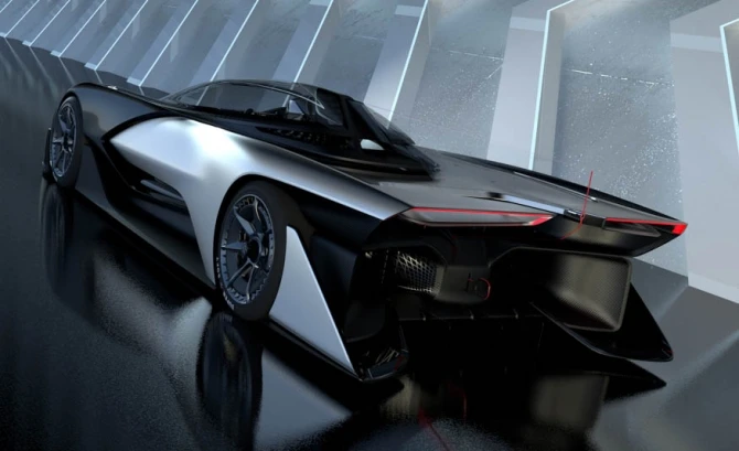 Электрический суперкар от Faraday Future с тысячью лошадиными силами (видео)