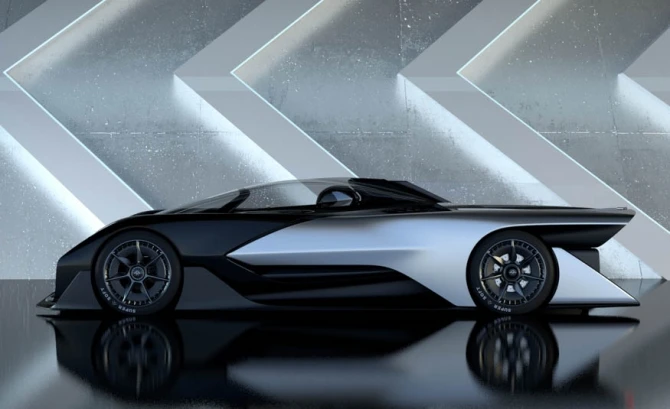 Электрический суперкар от Faraday Future с тысячью лошадиными силами (видео)
