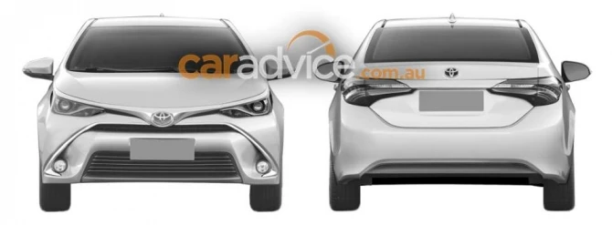 В Сеть попали патентные снимки обновленной Toyota Corolla
