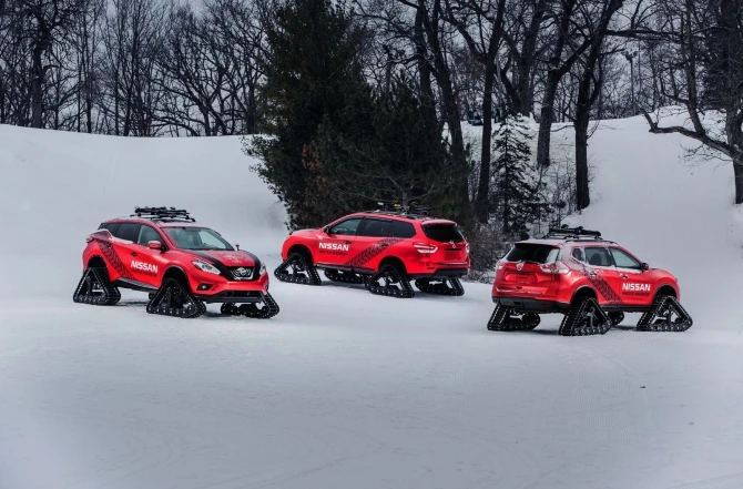 Зимние войны. Nissan представил Murano, Rogue и Pathfinder в облике королей снежных склонов