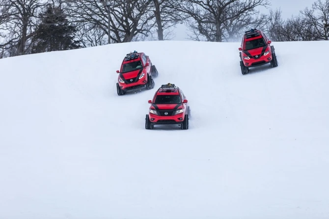 Зимние войны. Nissan представил Murano, Rogue и Pathfinder в облике королей снежных склонов