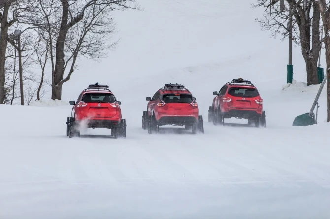 Зимние войны. Nissan представил Murano, Rogue и Pathfinder в облике королей снежных склонов