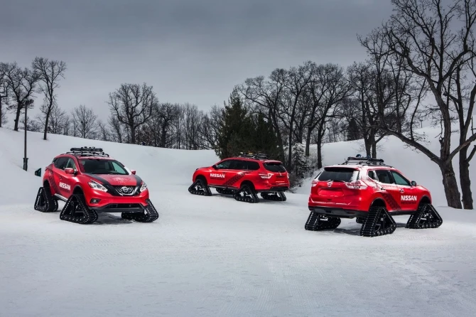 Зимние войны. Nissan представил Murano, Rogue и Pathfinder в облике королей снежных склонов