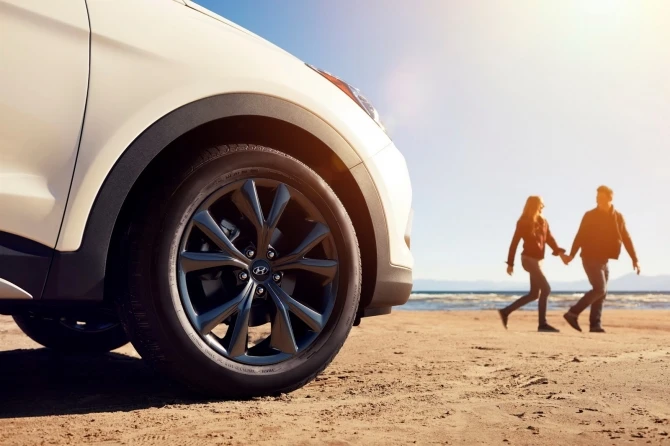 Hyundai Santa fe и Grand Santa fe показали свое новое обличье на автосалоне в Чикаго