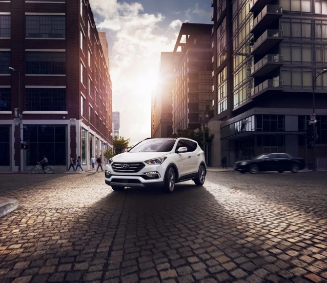 Hyundai Santa fe и Grand Santa fe показали свое новое обличье на автосалоне в Чикаго