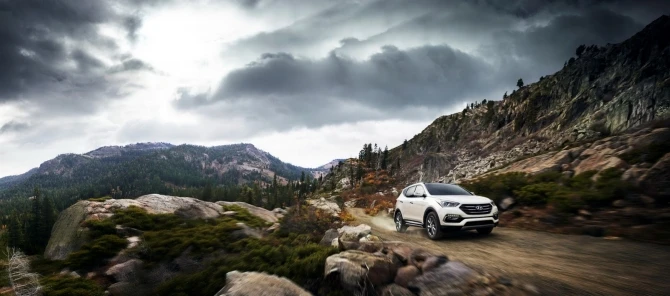 Hyundai Santa fe и Grand Santa fe показали свое новое обличье на автосалоне в Чикаго