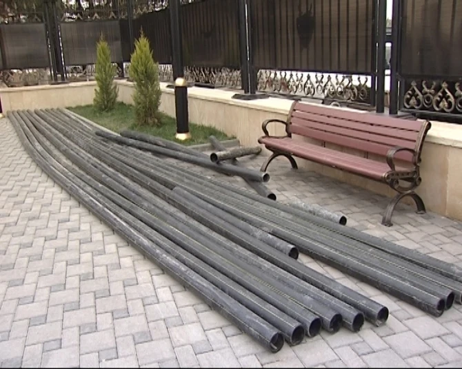 В Нардаране украдены 260 метров труб