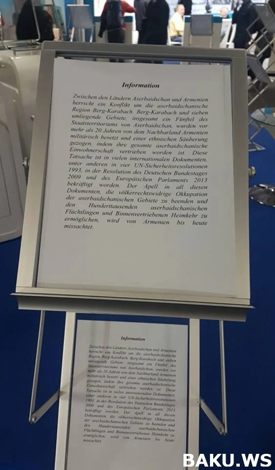Новый азербайджано-армянский скандал на выставке в Берлине (фото)