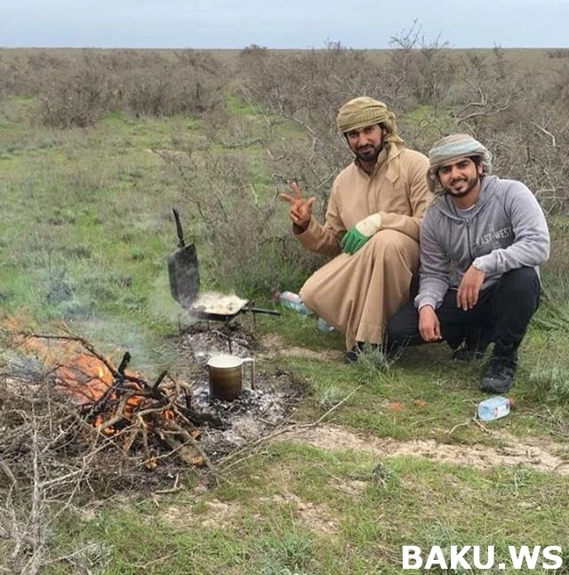 Богатые шейхи вновь на охоте в Азербайджане (фото, видео)