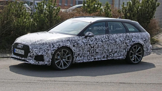 Появились первые шпионские снимки новой Audi RS4 (фото)