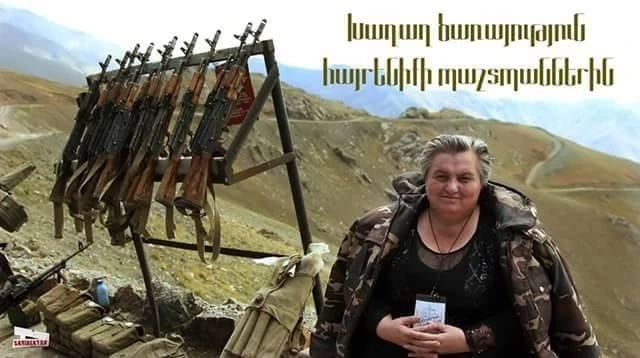 Армянская старушка-снайпер отправилась на передовую (фото)
