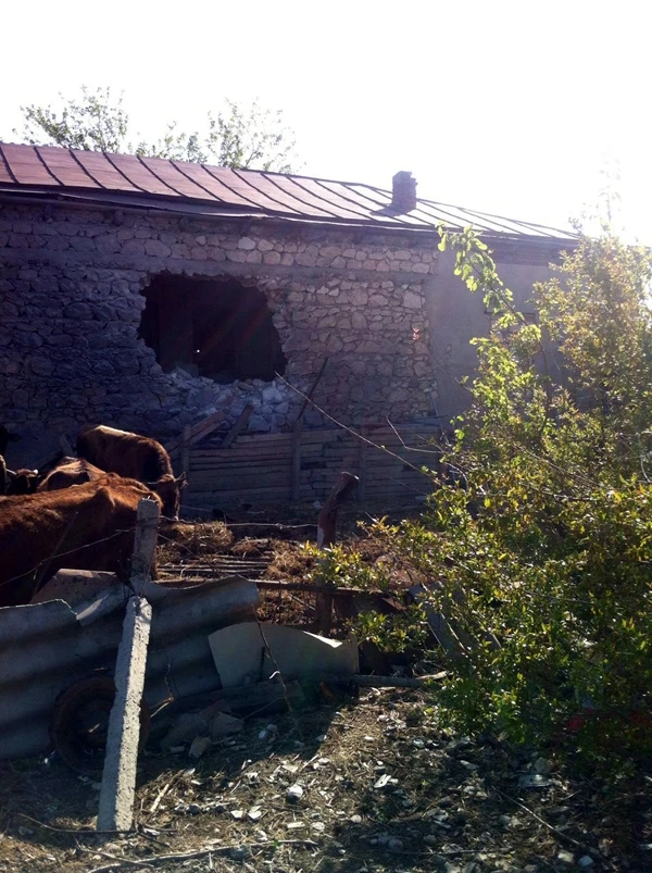 Армяне обстреливают мирных жителей (фото)