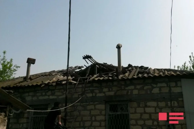 В Тертере под обстрел армян попало большое количество домов (фото)