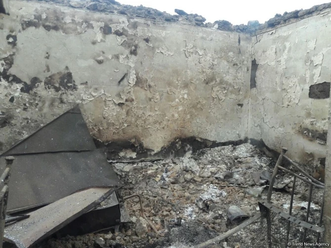 Ağdamda erməni vandalizmi - FOTO