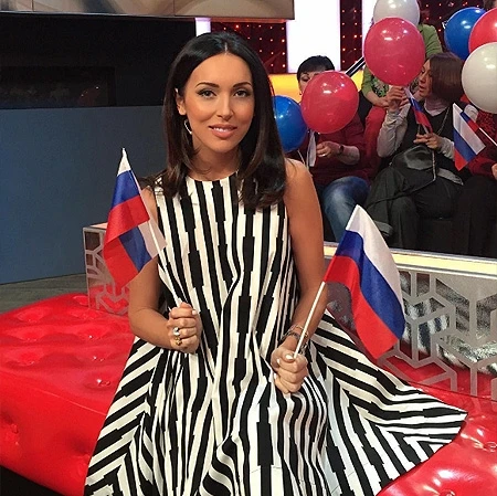 Беременная Алсу проводила Сергея Лазарева на 