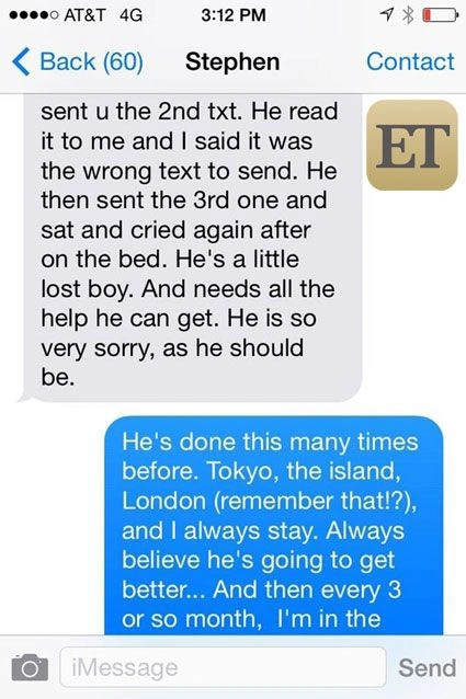 Эмбер Херд опубликовала сообщения, доказывающие, что Джонни Депп не раз поднимал на нее руку