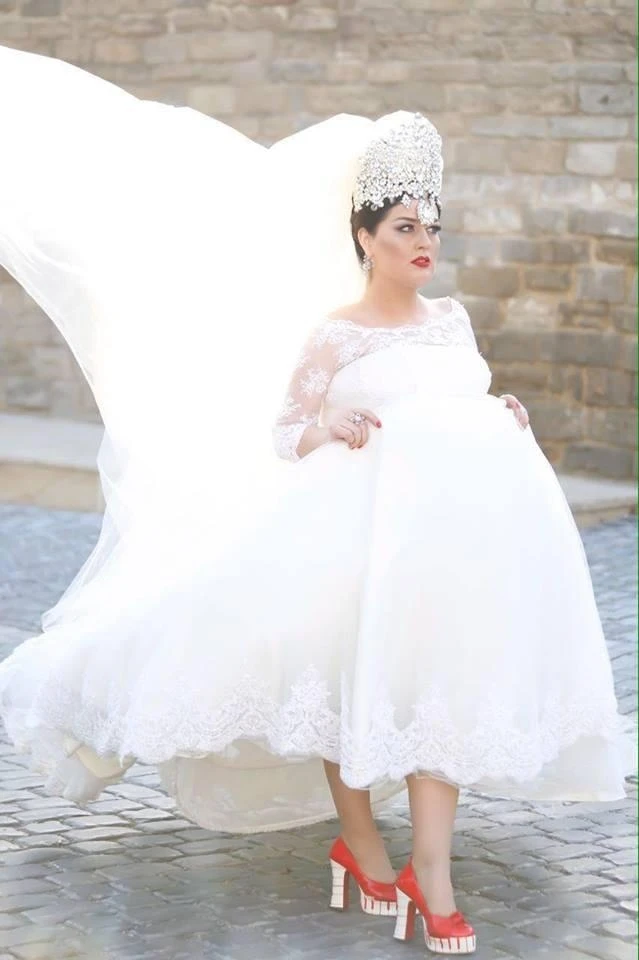 Elza Seyidcahan ağ gəlinlikdə (FOTO)