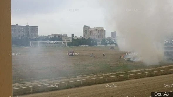 Cıdır Meydanında yanğın - FOTO