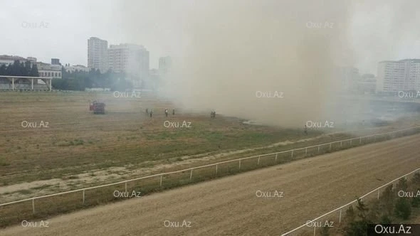 Cıdır Meydanında yanğın - FOTO
