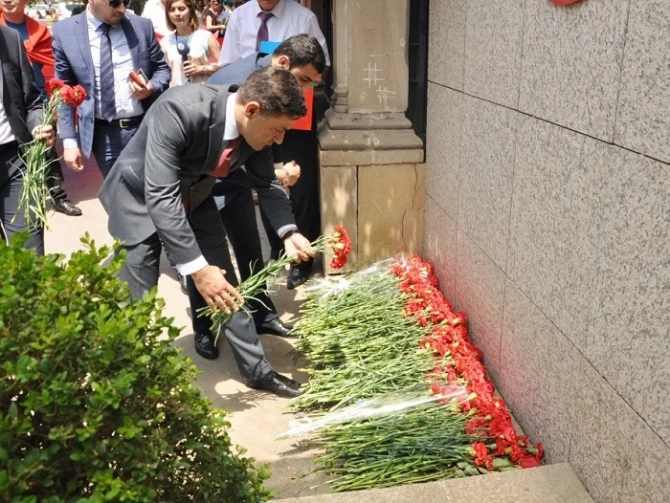 У посольства Турции в Баку прошла акция (видео)