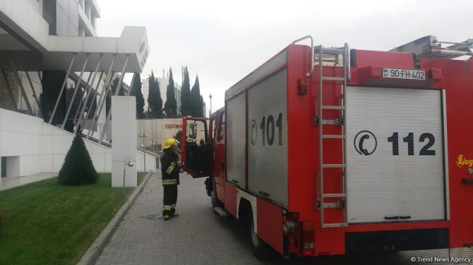 Respublika Müalicə Diaqnostika Mərkəzində yanğın hadisəsi (FOTO)