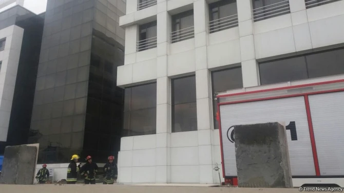 Respublika Müalicə Diaqnostika Mərkəzində yanğın hadisəsi (FOTO)