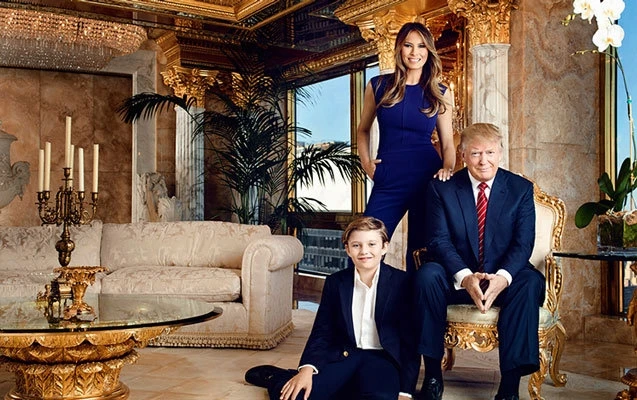 Donald Trampın yaşadığı ev (FOTO)