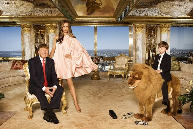 Donald Trampın yaşadığı ev (FOTO)