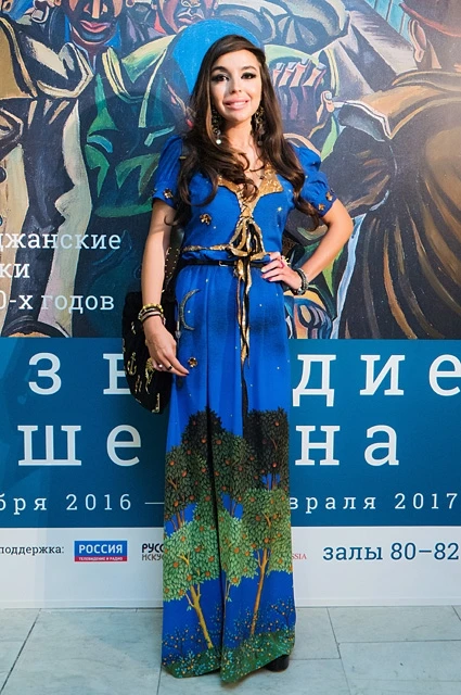 Лейла Алиева и Эмин Агаларов на выставке (фото)