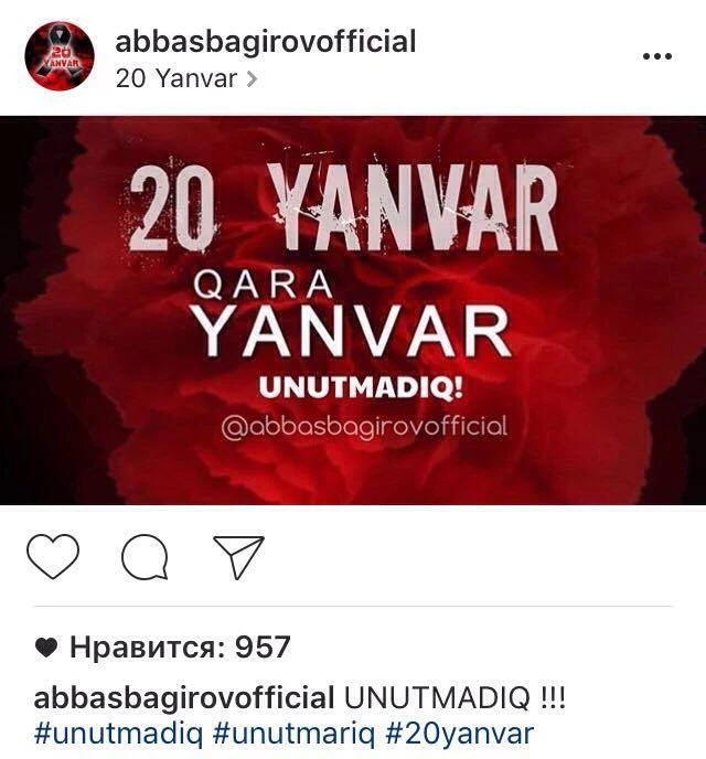 Азербайджанские знаменитости почтили память жертв 20 Января (фото)