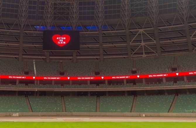 Bakıda yeni xidmət: Olimpiya Stadionunda romantik görüş keçirmək imkanı - FOTO
