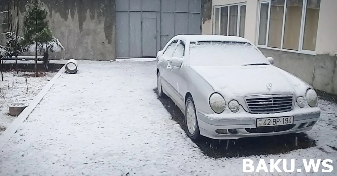 Панорамы снежного Баку (фото, видео)