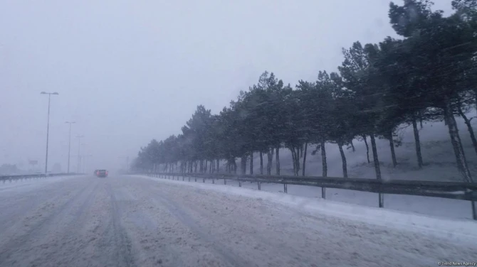 Bakı-Sumqayıt yolu keçilməz oldu - FOTO