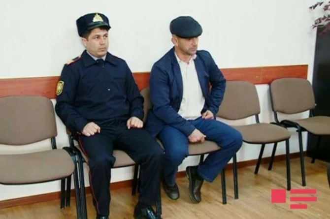 Göygöldə polisin xidməti maşınını zədələyən şəxs Masazırda yaxalandı - FOTO