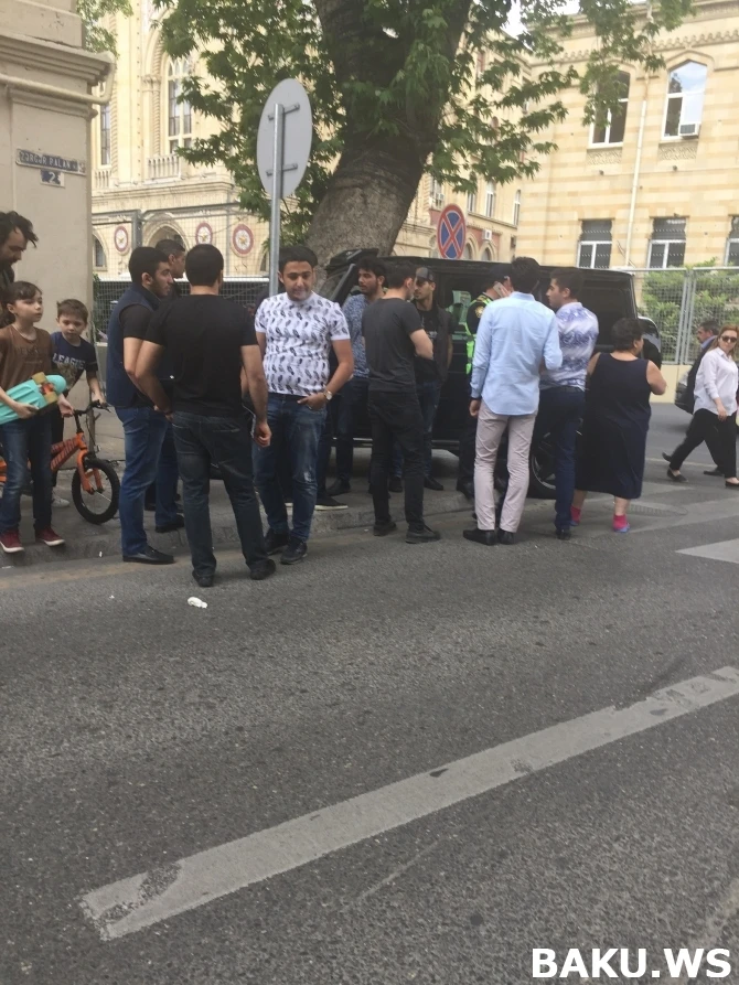 В центре Баку 