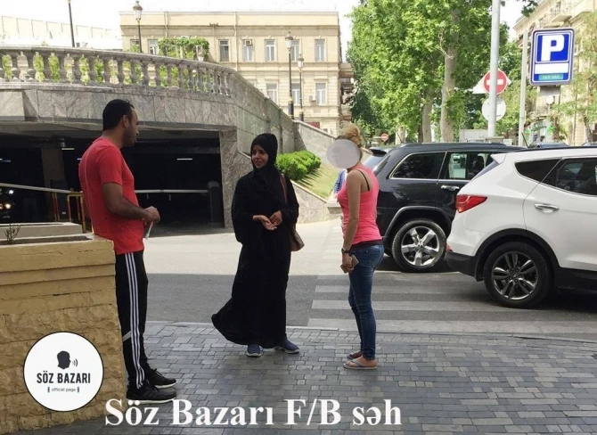 В Баку арабка и азербайджанка подрались из-за мужчины (фото)