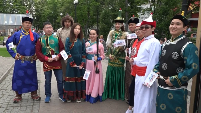 Азербайджанцы организовали флешмоб в Москве (видео)