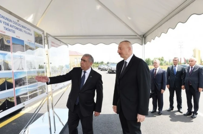 Президент отправился в Джоджуг Марджанлы (фото)