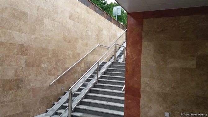 Открылся подземный пешеходный переход на одном из проспектов Баку (фото)